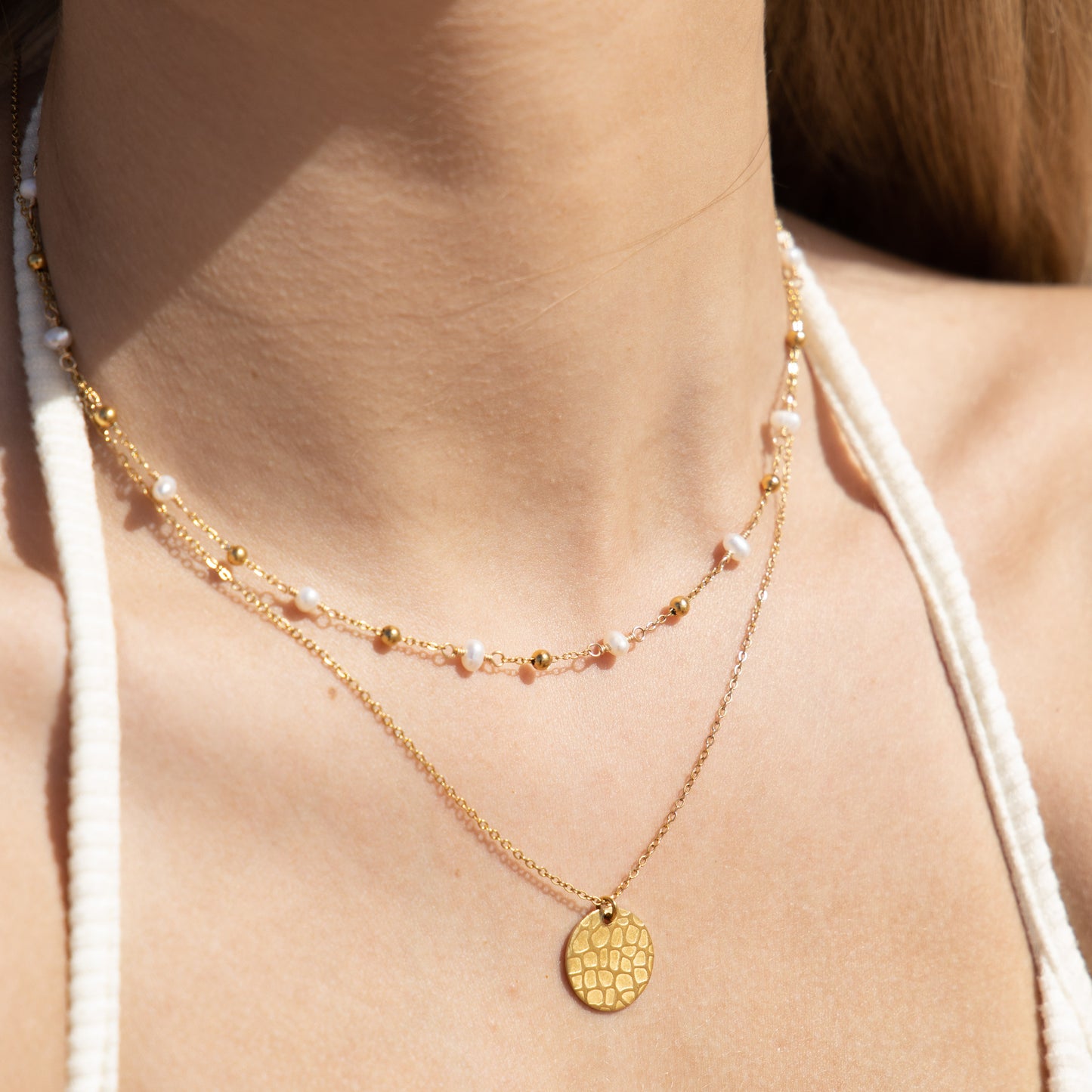Pebble Birthstone Necklace With Natural Gemstones