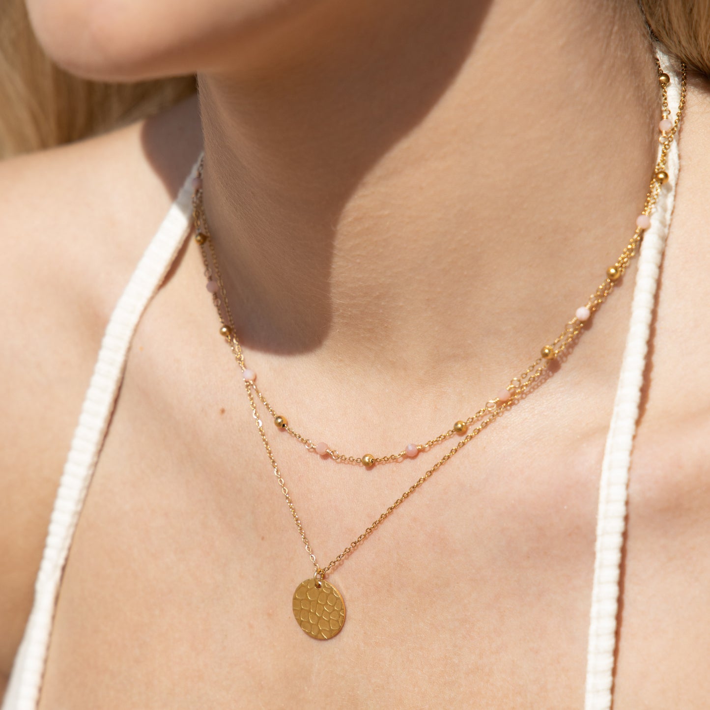 Pebble Birthstone Necklace With Natural Gemstones