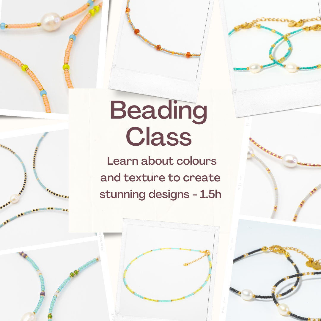 Beading Class 1.5 hours Jewelry Making Class AHHA Jewelry