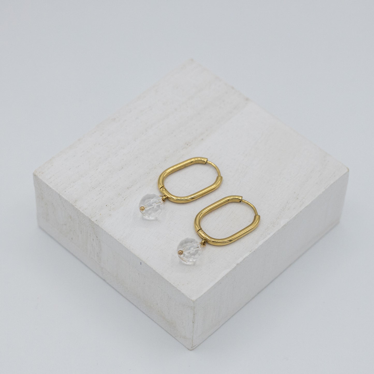 Large Stone Birthstone Earrings With Natural Gemstones