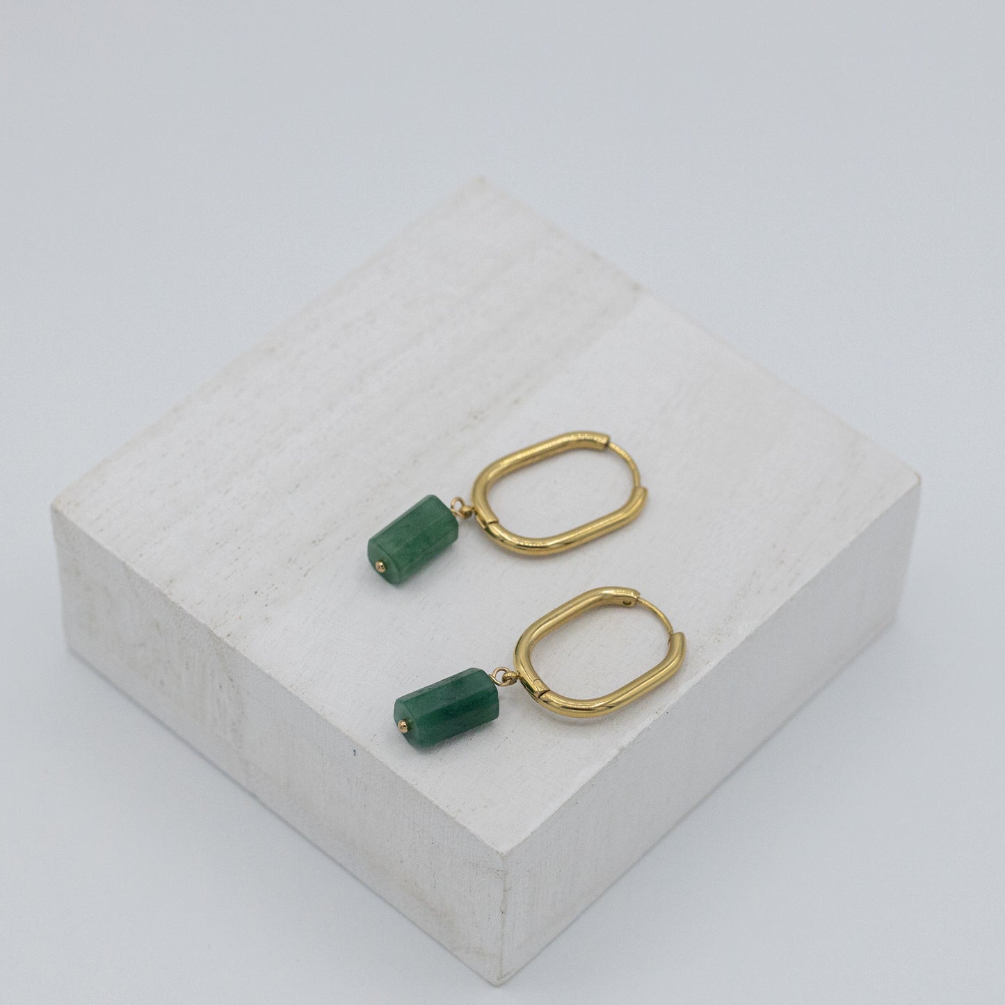 Large Stone Birthstone Earrings With Natural Gemstones